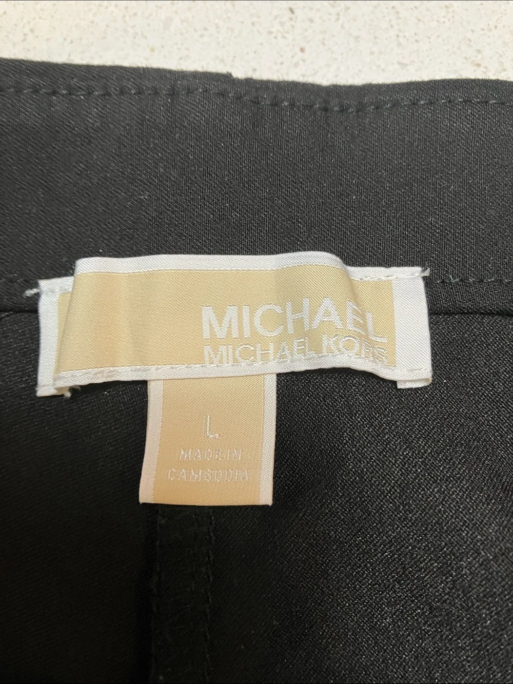 Michael Kors Black Slim Straight Leggings size large